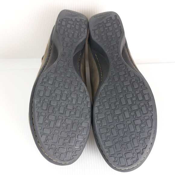 Dansko Lulu Nubuck Leather Ankle Mary Jane Wedge Shoes Taupe 40EU/10US - Picture 8 of 12